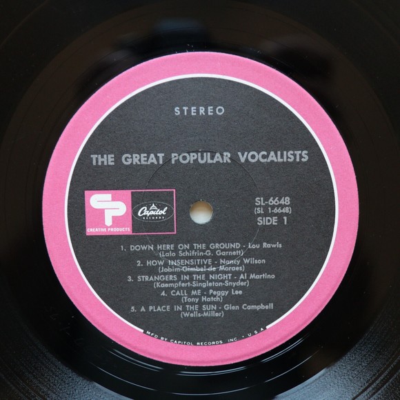 The Great Popular Vocalists - Various - Nat King Cole, 1969 12" Vinyl LP SL-6648 - Picture 3 of 10